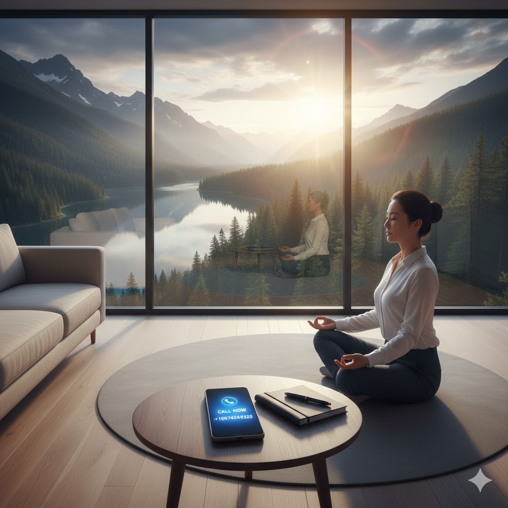 Executive in a high-rise office looking contemplatively at a city view, symbolizing the decision to seek Cocaine Rehab for Executives.