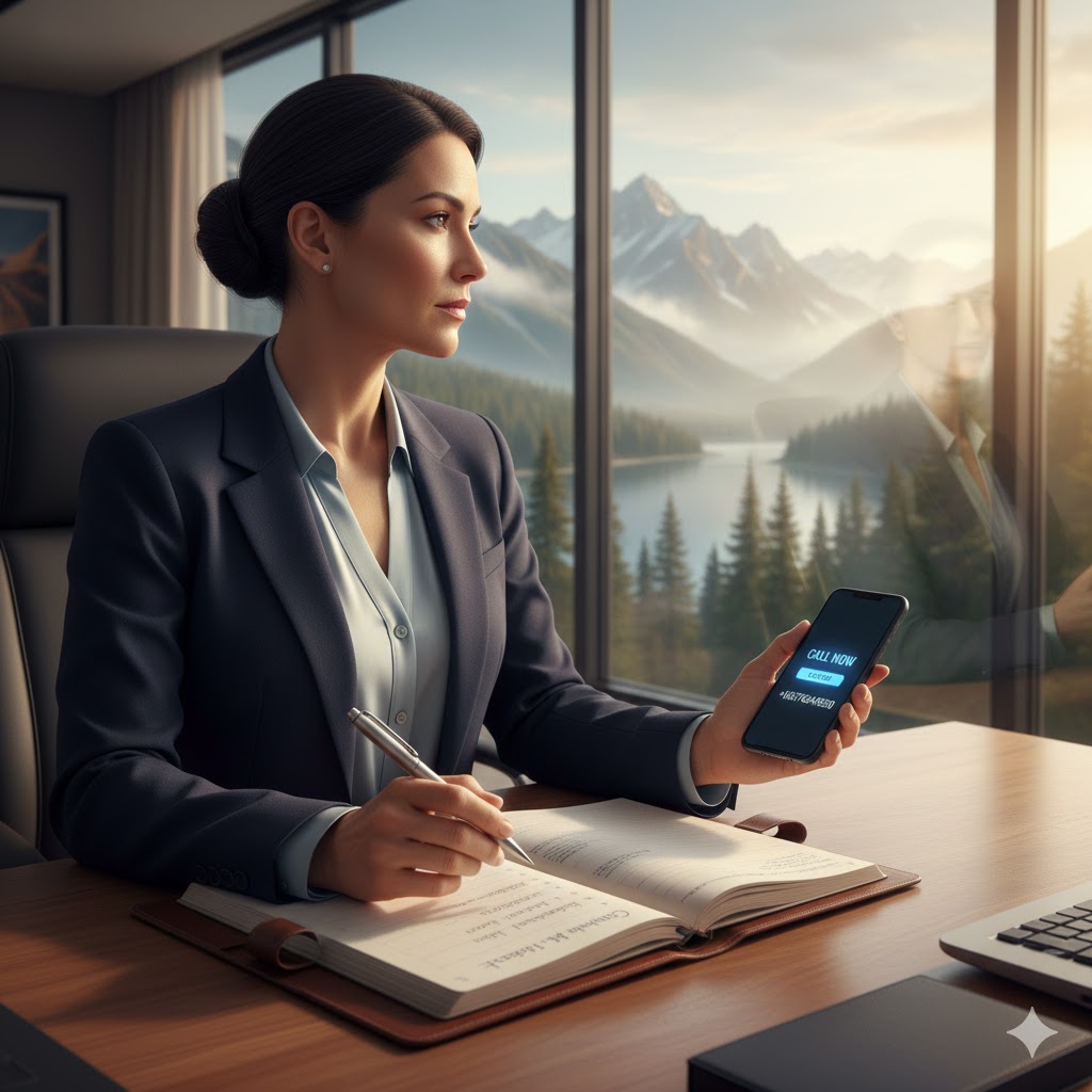 Executive holding a pen over a checklist, symbolizing the Questions to Ask When Choosing a Rehab Center for confidential, private treatment.